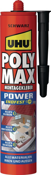 Adhesivo y sellador UHU POLY MAX POWER negro (4000353483)