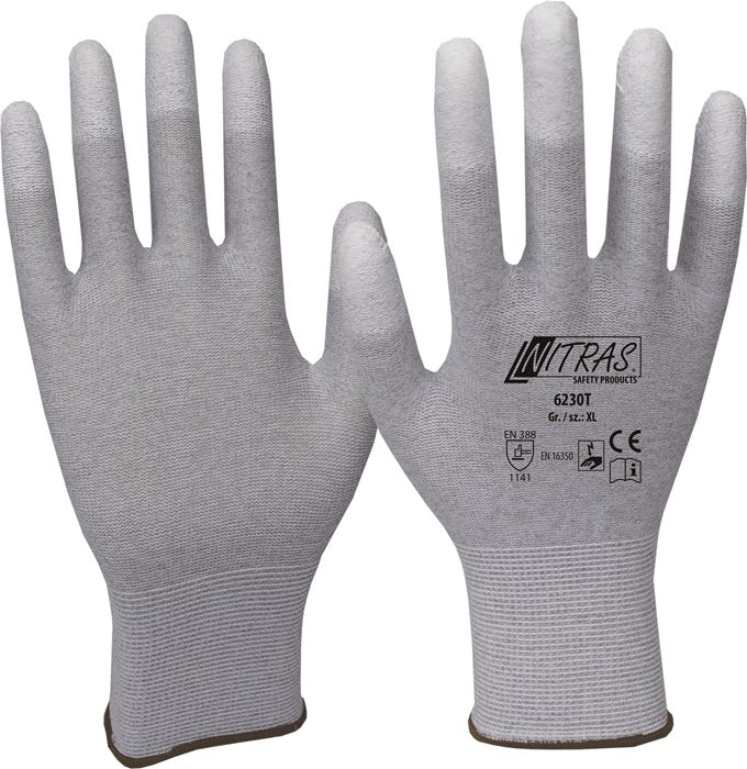 NITRAS Handschuhe Größe 9 grau/weiß ( 4000371799 ) – Toolbrothers