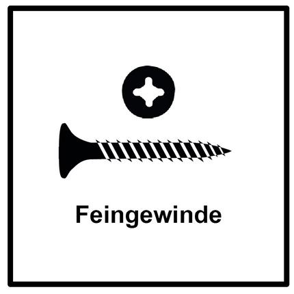 Technofast GF3525TD 5000 x Gipskartonschrauben Trockenbauschrauben 3,5 x 25 PH2 Feingewinde - Toolbrothers