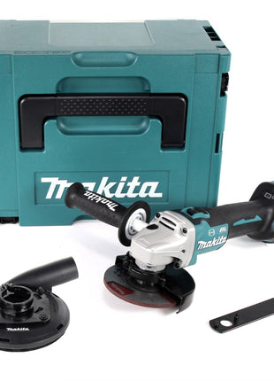 Makita DGA 513 ZJ Akku Winkelschleifer 18 V 125mm Brushless Solo + Absaughaube + Makpac - ohne Akku, ohne Ladegerät - Toolbrothers