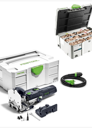 Festool DF 500 Q-Plus Dübelfräse Domino 420W 28mm im Systainer ( 494847 ) + Domino-Sortiment ( 498899 ) - Toolbrothers