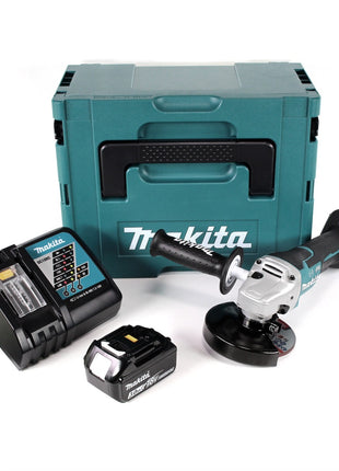 Makita DGA 517 RF1J Akku Winkelschleifer 18 V 125 mm Brushless + 1x Akku 3,0 Ah + Ladegerät + Makpac - Toolbrothers