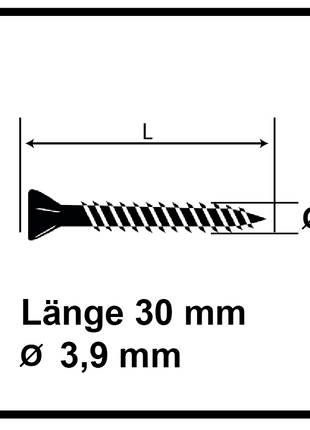 Technofast FF3930RD 12000 x Gipskartonschrauben Trockenbauschrauben 3,9 x 30 PH2 Feingewinde - Toolbrothers