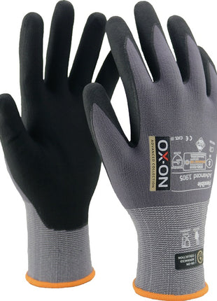 OX-ON Handschuhe Flexible Advanced 1905 Größe 10 schwarz/hellgrau ( 4000391388 )