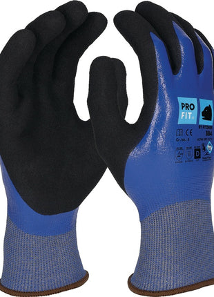 Guantes de protección contra cortes PRO FIT Ultra DRY CUT D talla 8 azul/negro (4000391424)