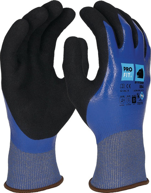 PRO FIT guanti antitaglio Ultra DRY CUT D taglia 8 blu / nero ( 4000391424 )