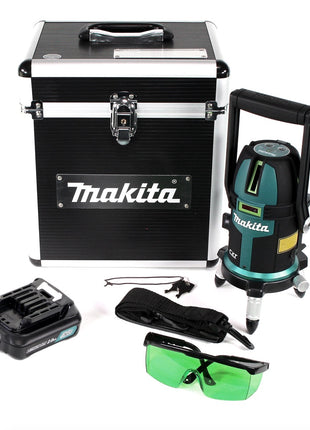 Makita SK 312 GDA1 Akku Multi Linienlaser Kreuzlinienlaser Selbstnivellierend Grün 10,8 V mit abschließbarem Koffer + 1x BL 1020 10,8 V 2,0 Ah Akku - ohne Ladegerät - Toolbrothers