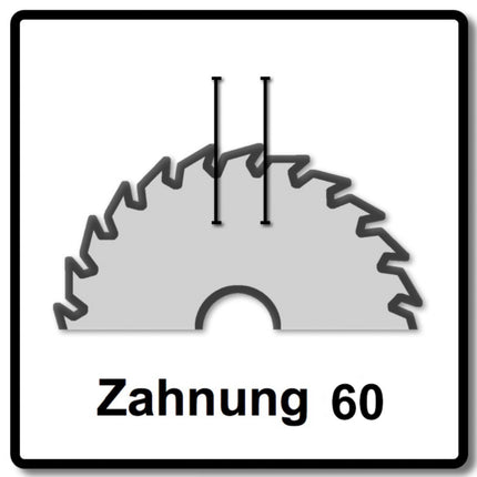Bosch Kreissägeblatt für Holz EX WO B 254 x 30 x 1,8 mm 60 Zähne ( 2608642530 ) - Toolbrothers