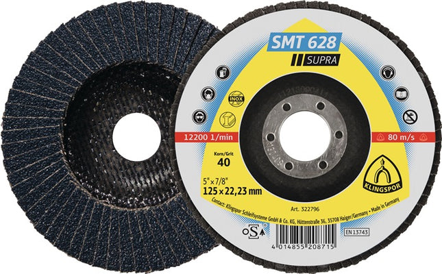 KLINGSPOR flap disc SMT 628 Supra Ø 115 mm grit size 60 flat ( 4000842268 )