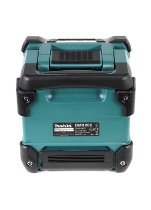 Makita DMR 202 RT1 Baustellen Lautsprecher 18V - für Akku- und Netzbetrieb, mit Bluetooth-Funktion, AUX-Anschluss, USB-Port, LCD Display + 1x Akku 5,0 Ah, Ladegerät 18V - Toolbrothers