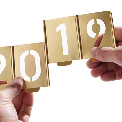 KUKKO Jeu de pochoirs pour signature 327 chiffres 0 - 9 ( 4000871685 )