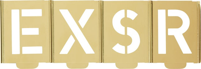 Set di stencil per la firma KUKKO 327 lettere A - Z ( 4000871701 )