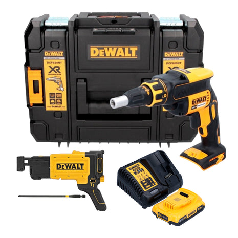 DeWalt DCF 620 D1T Visseuse pour cloisons sèches sans fil 18 V 30 Nm Brushless + 1x batterie 2,0 Ah + chargeur + TSTAK