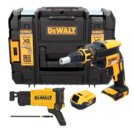 Visseuse pour cloisons sèches sans fil DeWalt DCF 620 NT 18 V 30 Nm sans balais + 1x batterie 5,0 Ah + TSTAK - sans chargeur