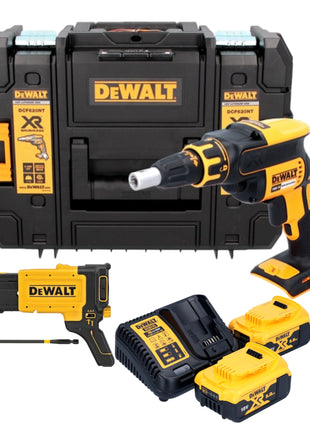 Atornillador para paneles de yeso a batería DeWalt DCF 620 P2T 18 V 30 Nm sin escobillas + 2x baterías 5,0 Ah + cargador + TSTAK