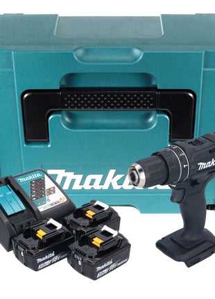 Makita DHP 482 F3JB Akku Schlagbohrschrauber 18 V 62 Nm Schwarz + 3x Akku 3,0 Ah + Ladegerät + Makpac