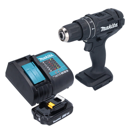 Makita DHP 482 SA1B perceuse à percussion sans fil 18 V 62 Nm noir + 1x batterie 2,0 Ah + chargeur