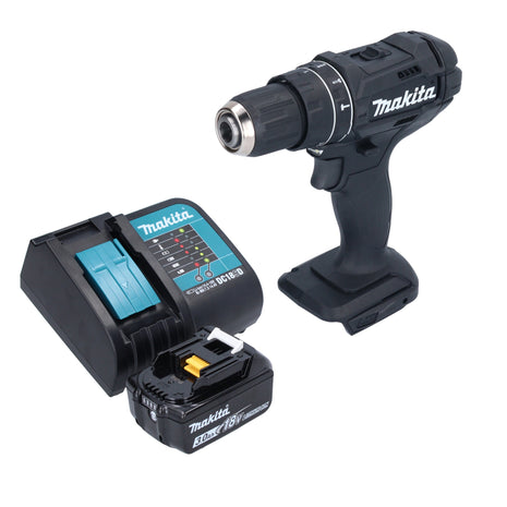 Makita DHP 482 SF1B Akumulatorowa wiertarko-wkrętarka udarowa 18 V 62 Nm czarna + 1x akumulator 3,0 Ah + ładowarka