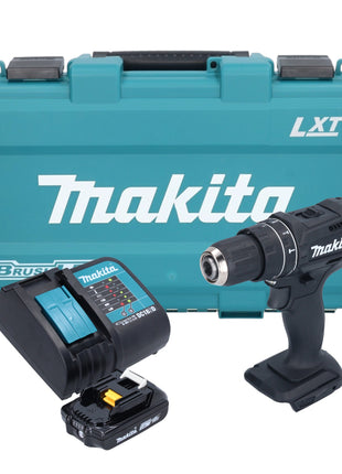 Makita DHP 482 SA1KB perceuse à percussion sans fil 18 V 62 Nm noir + 1x batterie 2,0 Ah + chargeur + coffret