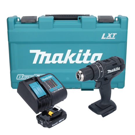 Makita DHP 482 SA1KB taladro percutor inalámbrico 18 V 62 Nm negro + 1x batería 2,0 Ah + cargador + estuche