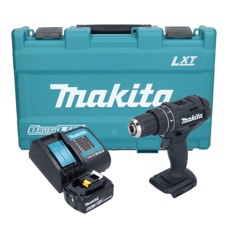 Makita DHP 482 SG1KB Akumulatorowa wiertarko-wkrętarka udarowa 18 V 62 Nm czarna + 1x akumulator 6,0 Ah + ładowarka + walizka