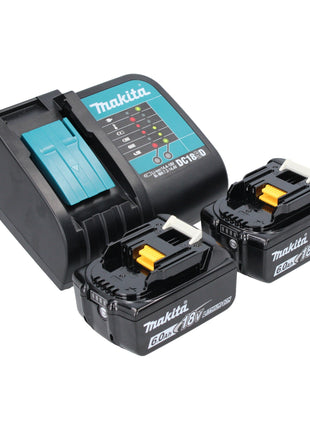 Makita DHP 482 SGKB perceuse à percussion sans fil 18 V 62 Nm noir + 2x batteries 6,0 Ah + chargeur + mallette