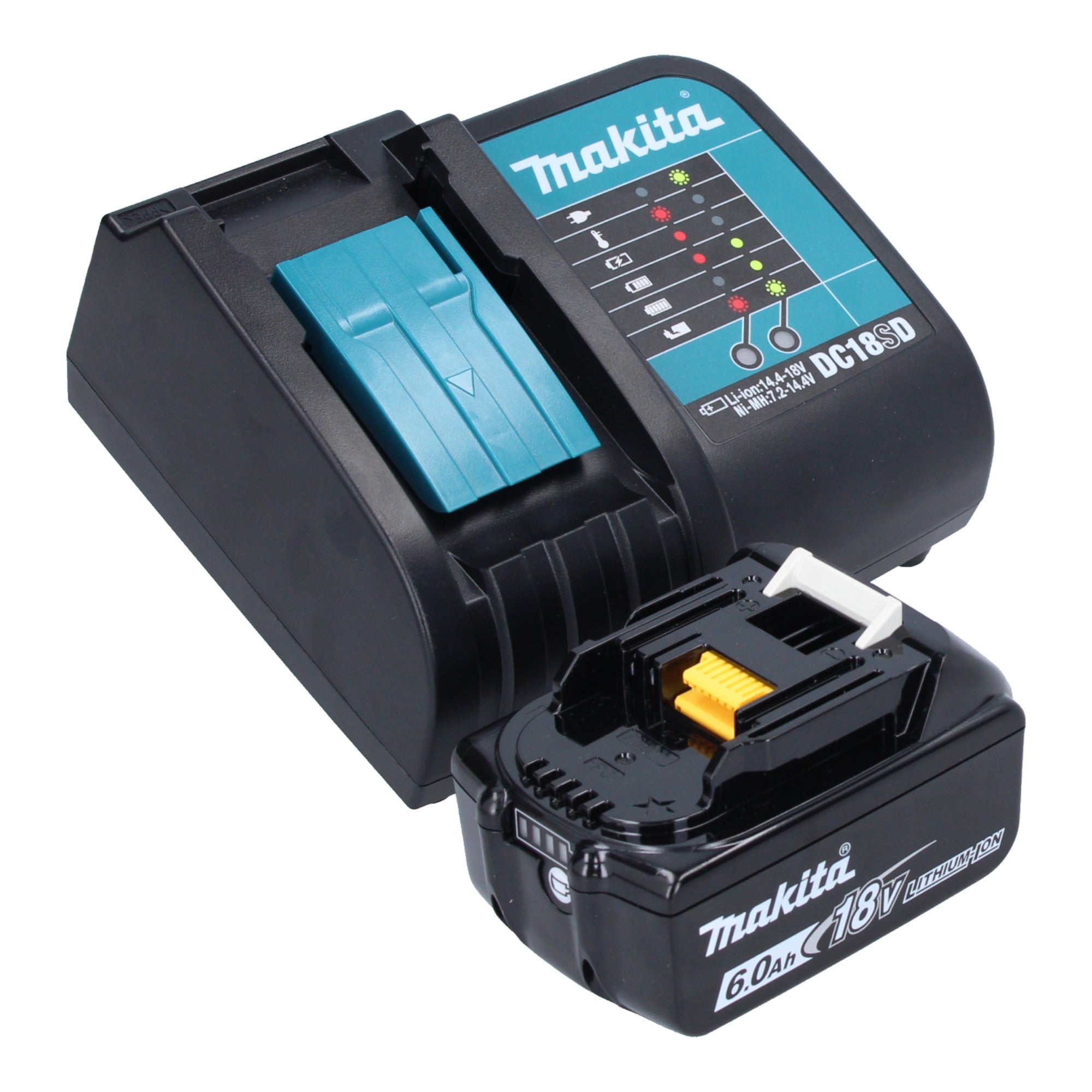 Makita DHP 482 SG1JB Akku Schlagbohrschrauber 18 V 62 Nm Schwarz 1x Akku 6 0 Ah Ladegeraet Makpac 3 - toolbrothers