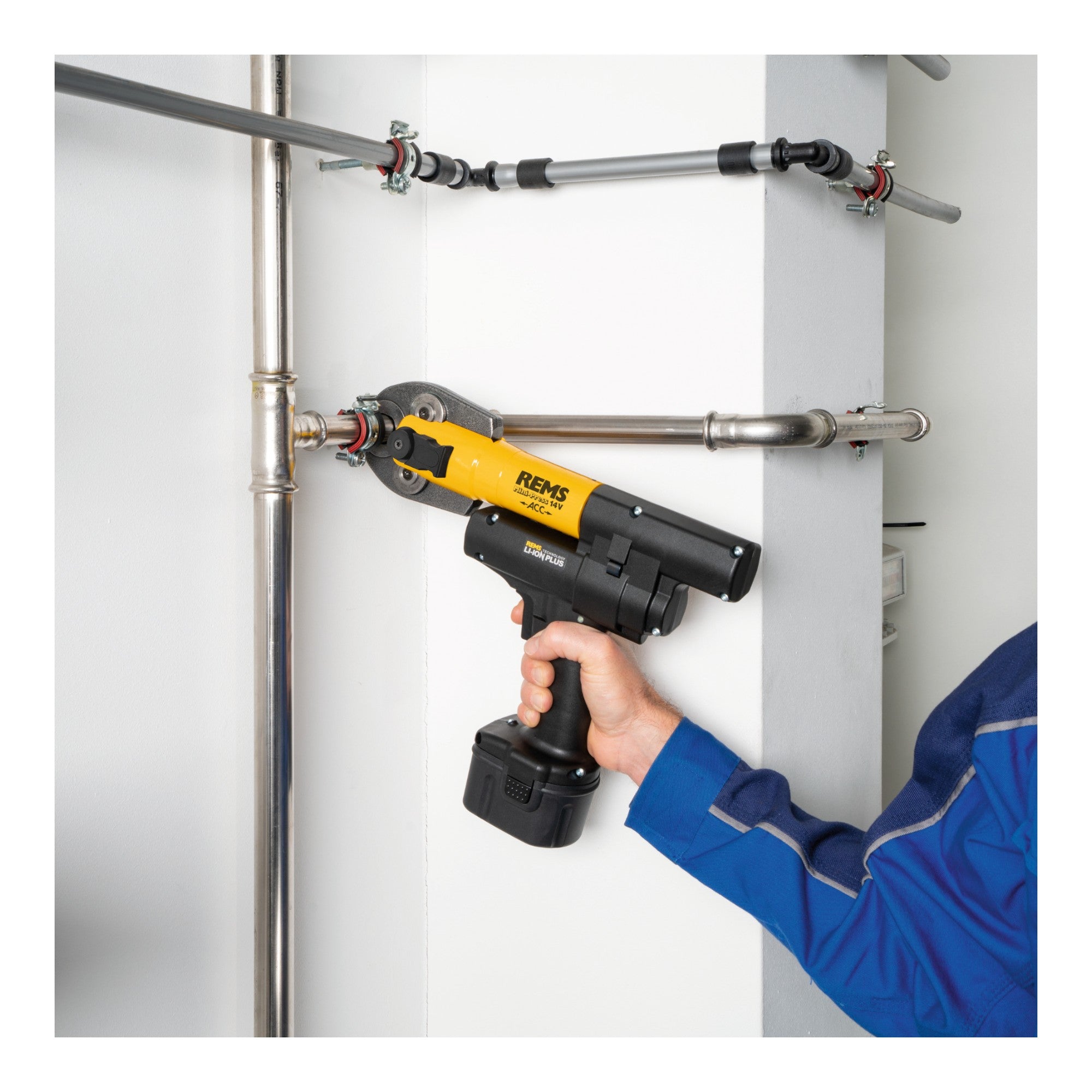 Rems Mini Press 14V ACC Basic Pack Akku Radialpresse 14 4 V 22 kN 578013 R220 1x Akku 2 5 Ah Ladegeraet L Boxx 4 - toolbrothers