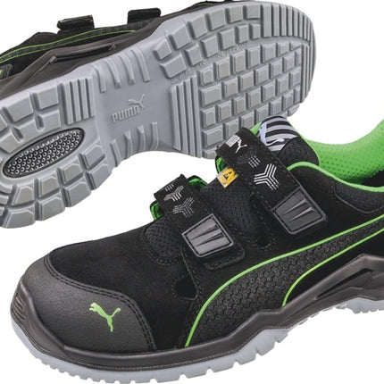 Sandale de sécurité PUMA Neodyme Green Low taille 42 noir/vert ( 4300700462 )