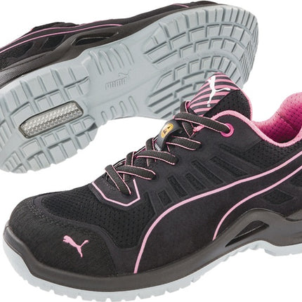 PUMA Damensicherheitsschuh Fuse TC Pink Wns Low Größe 39 schwarz/pink ( 4300700489 )