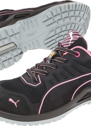 Zapato de seguridad PUMA para mujer Fuse TC Pink Wns Low Talla 40 negro/rosa (4300700490)