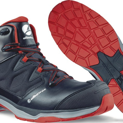 ALBATROS ULTRATRAIL BLACK MID botas de seguridad talla 45 negro/rojo ( 4300700565 )