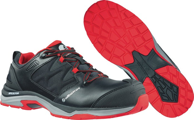 ALBATROS Chaussures de sécurité ULTRATRAIL BLACK Low Taille 45 noir/rouge ( 4300700585 )