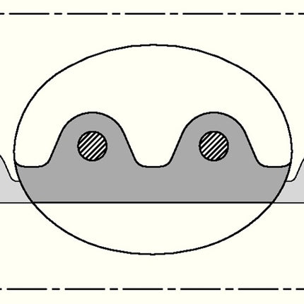 NORRES AIRDUC(R) PUR 356 Manguera de aspiración e impulsión de alimentos Ø interior 50 mm Ø exterior 61,00 mm ( 4501400183 )