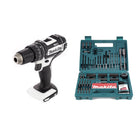 Makita DHP 482 Z W Akku Schlagbohrschrauber 18 V 62Nm Solo + Bit & Bohrer-Set 100-teilig - Toolbrothers