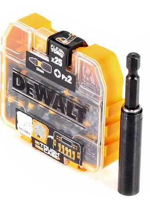 DeWalt Bit Set 25x PZ Bit FlexTorq 25 mm im Tough Case + Bithalter - Toolbrothers