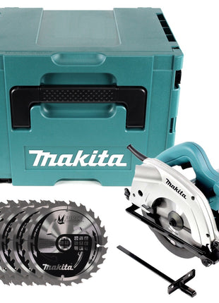 Makita 5604 R 950 W 165 mm Handkreissäge im Makpac + 5x M-FORCE Kreissägeblätter für Holz - Toolbrothers