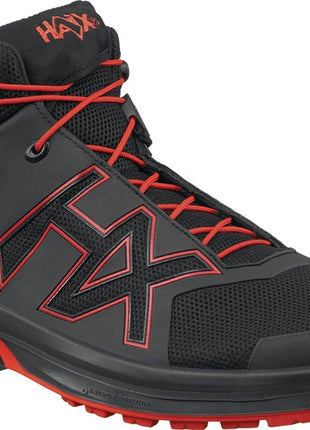 HAIX Freizeitschuh CONNEXIS Go GTX mid Größe 9 (43) schwarz/rot ( 4721000713 )