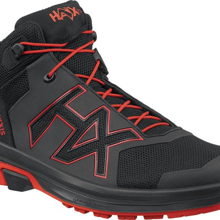 HAIX Chaussures de loisirs CONNEXIS Go GTX mid taille 10 (45) noir/rouge ( 4721000715 )