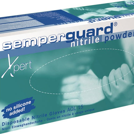 SEMPERMED Einweghandschuhe SEMPERGUARD NITRIL XPERT SEMPERMED Größe 9-10 blau ( 8000140618 )
