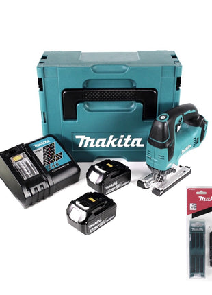 Makita DJV 182 RTJ Akku Pendelhubstichsäge 18V Brushless + 2x Akku 5,0Ah + Ladegerät + 14x Sägeblatt + Makpac - Toolbrothers