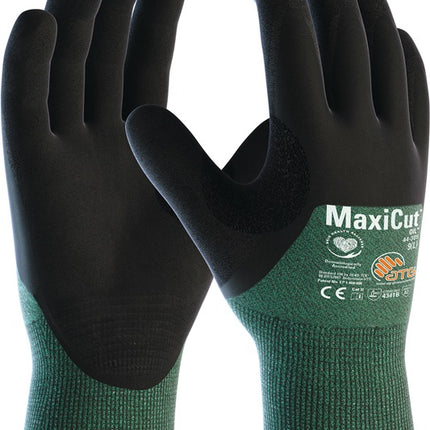 Guantes anticorte ATG MaxiCut(R)Oil(TM) 44-305 talla 8 verde/negro ( 8000460815 )