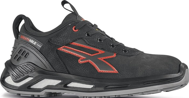 Zapato de seguridad U.POWER TUCKER talla 43 negro/rojo ( 8000488433 )