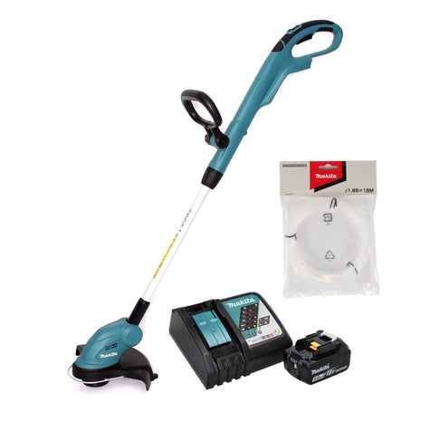 Makita DUR 181 RT1 Akku Rasentrimmer 18 V 260 mm + 1x Akku 5,0 Ah + Ladegerät + 1x Mähfaden - Toolbrothers