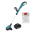 Makita DUR 181 T1 Akku Rasentrimmer 18 V 260 mm + 1x Akku 5,0Ah + 1x Mähfaden - ohne Ladegerät - Toolbrothers