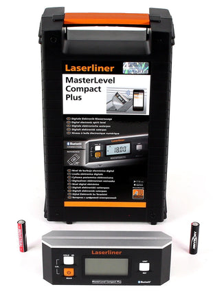 Laserliner MasterLevel Compact Plus Digitale Elektronik-Wasserwaage im Koffer mit Bluetooth ( 081.265A ) - Toolbrothers