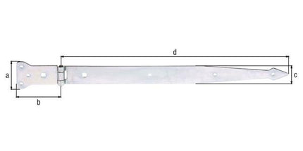 Gancio di lancio GAH lunghezza 500 x 101 mm larghezza 63 x 45 mm ( 8001737581 )
