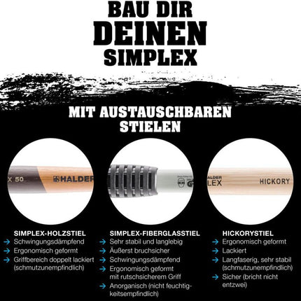 HALDER Schonhammerkopf  Kopfdurchmesser 80mm ( 8002360802 )