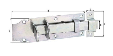 GAH lock bolt length 180 mm width 64 mm straight ( 8002768380 )