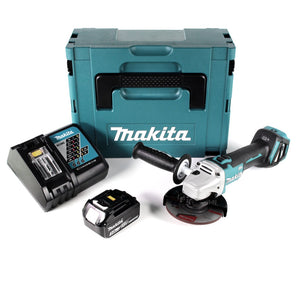 Makita DGA 511 RF1J Akku Winkelschleifer 18V 125mm Brushless + 1x Akku 3,0Ah + Ladegerät + Makpac